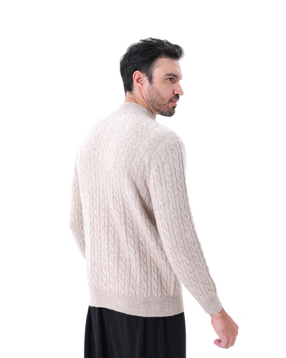 Pull Demi-Zippé 100 % Cachemire