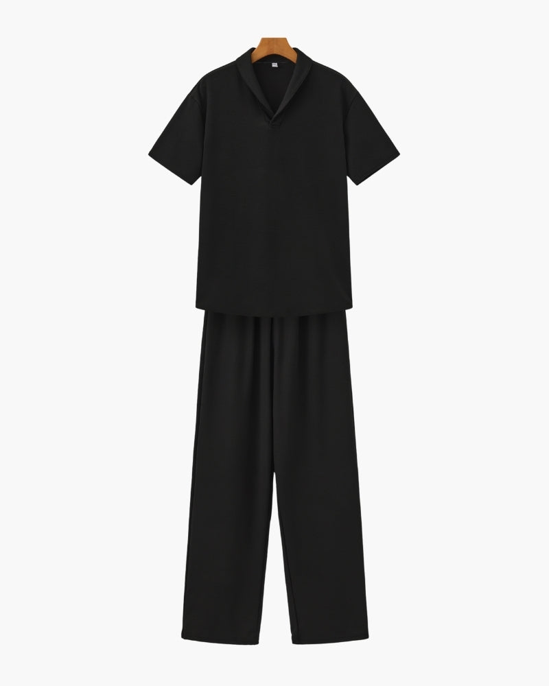 Ensemble polo et pantalon en coton