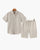 Ensemble en lin Old Money (manches courtes)