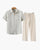 Ensemble en lin Old Money (manches courtes)