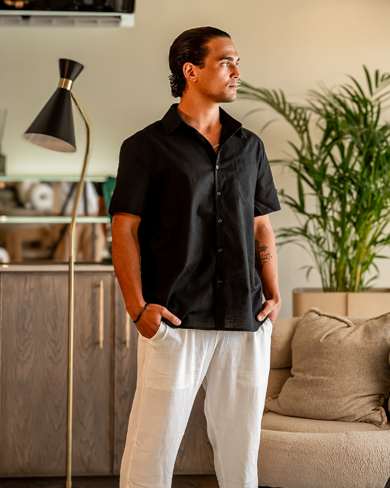 Chemise en lin Cape Town (manches courtes)