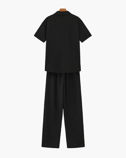 Ensemble polo et pantalon en coton