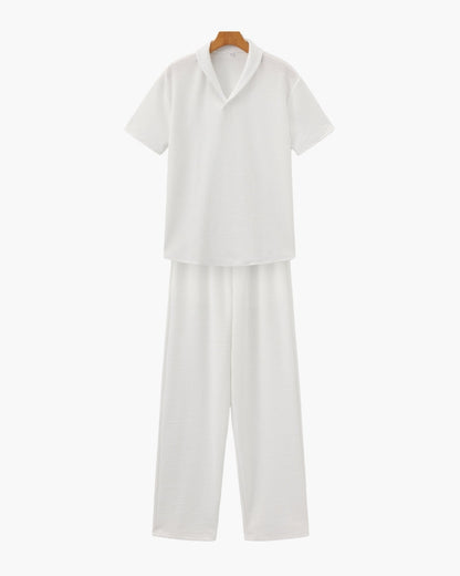 Ensemble polo et pantalon en coton