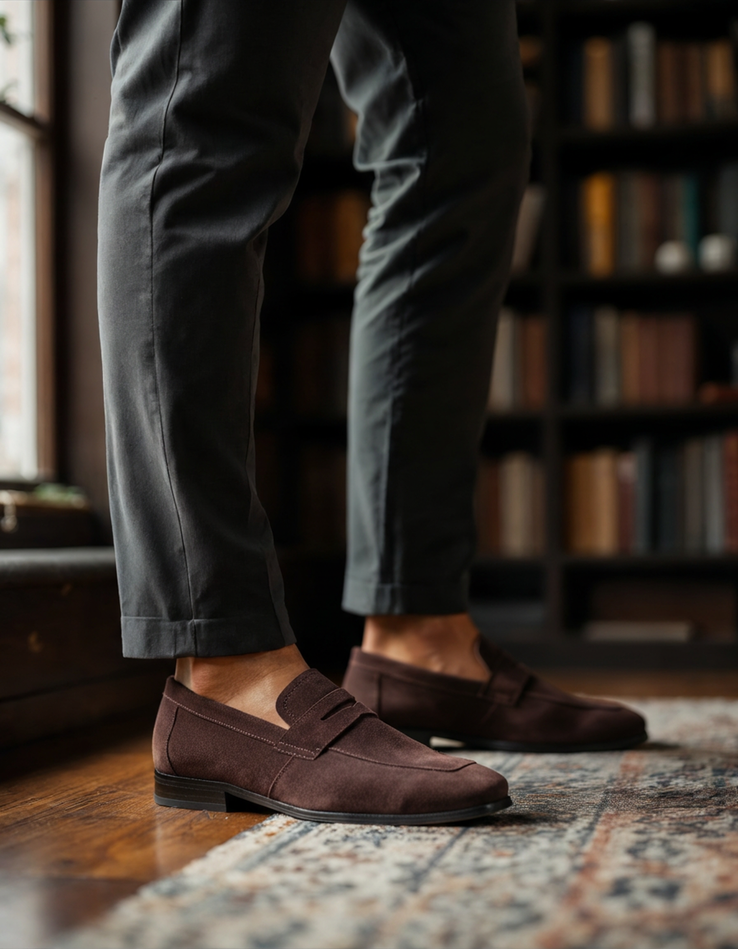Mocassins Driver en daim