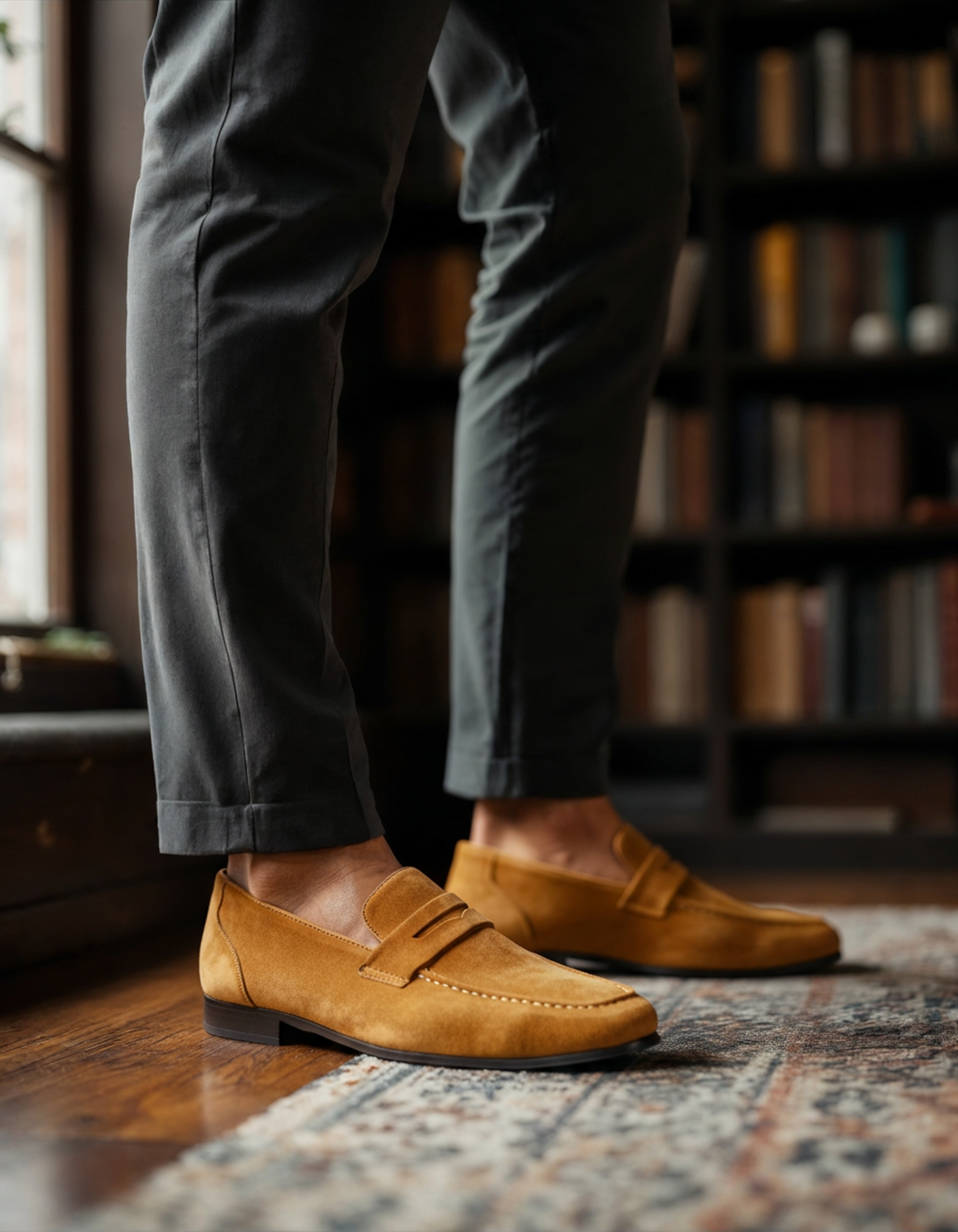 Mocassins Driver en daim