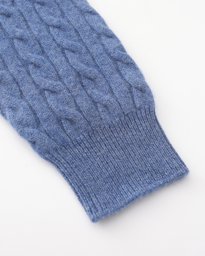 Pull Demi-Zippé 100 % Cachemire